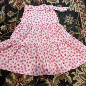 Zara Pink Floral Print Skirt Size XL